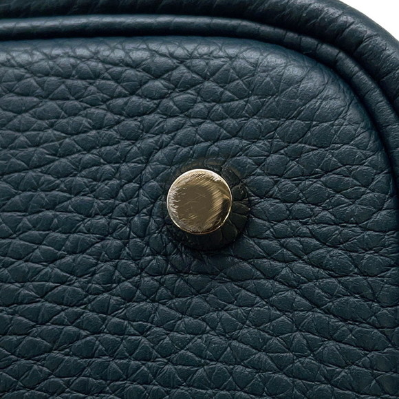 Hermes Hermès Picotin Lock MM Handbag, Vert Cypress, Taurillon Clemence, B Stamp - Picture 9 of 11